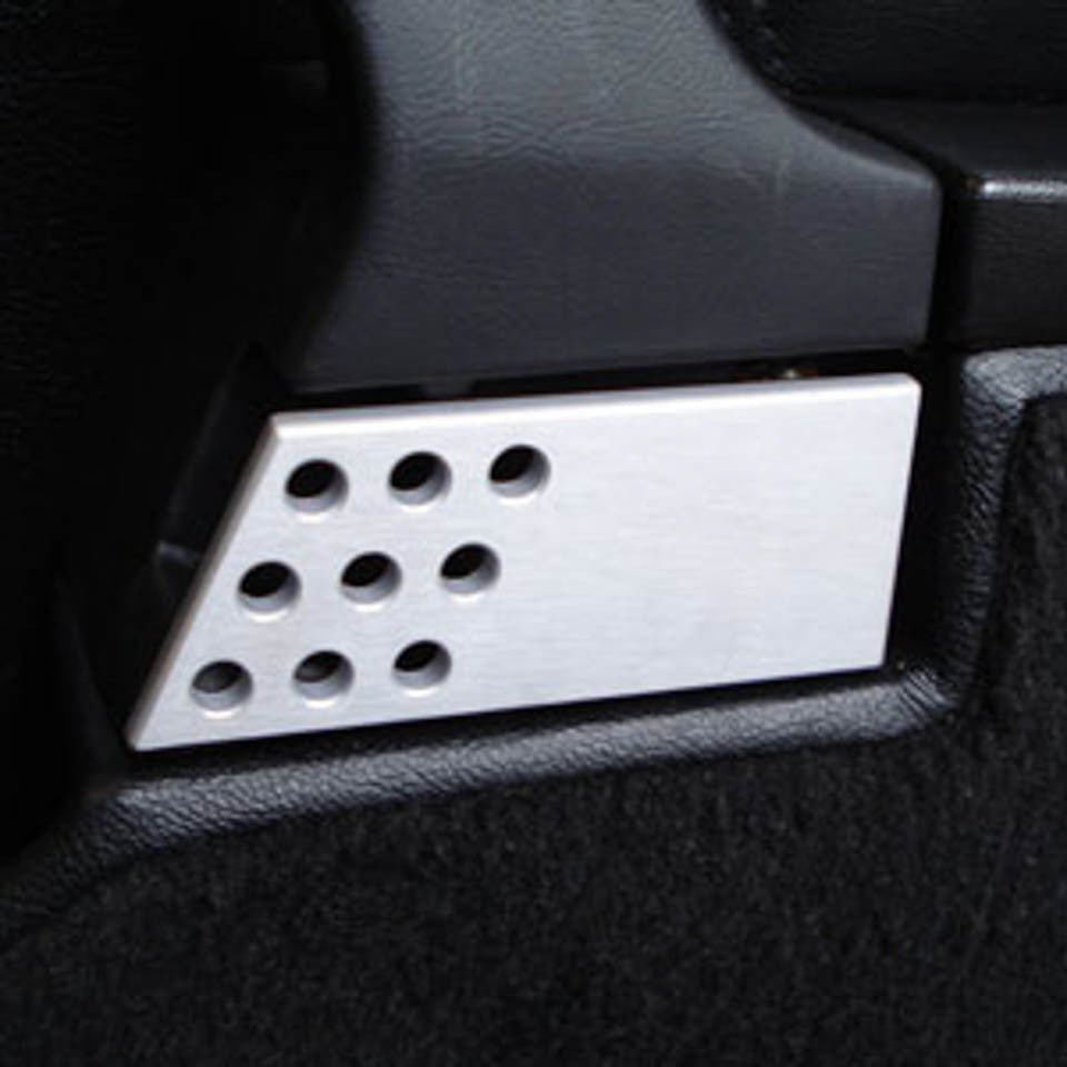 Rennline Aluminium Türinnengriff-Set Porsche 993 (Set) – glatt oder perforiert, schwarz oder silber