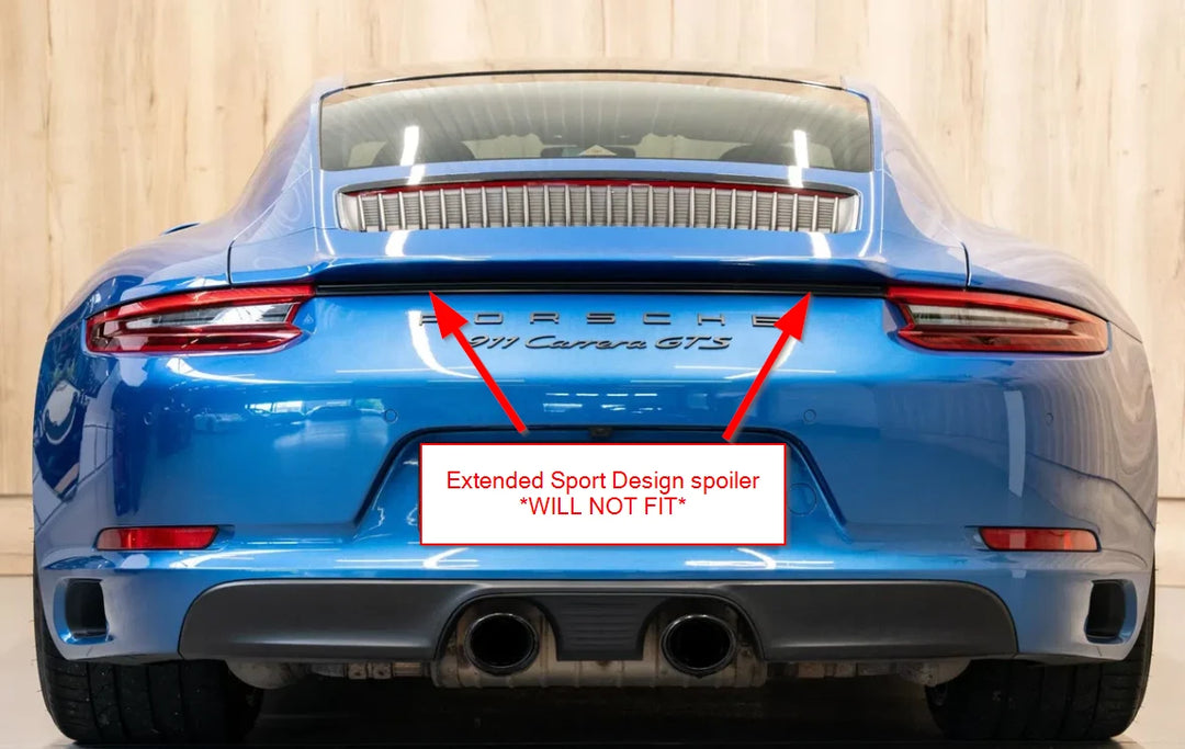 Rennline Carbon Mini Heckspoiler / Kicker Spoiler – Porsche 911 991.2 – Hochglanz Carbon
