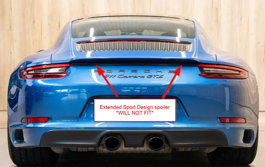 Rennline Carbon Mini Heckspoiler / Kicker Spoiler – Porsche 911 991.2 – Hochglanz Carbon