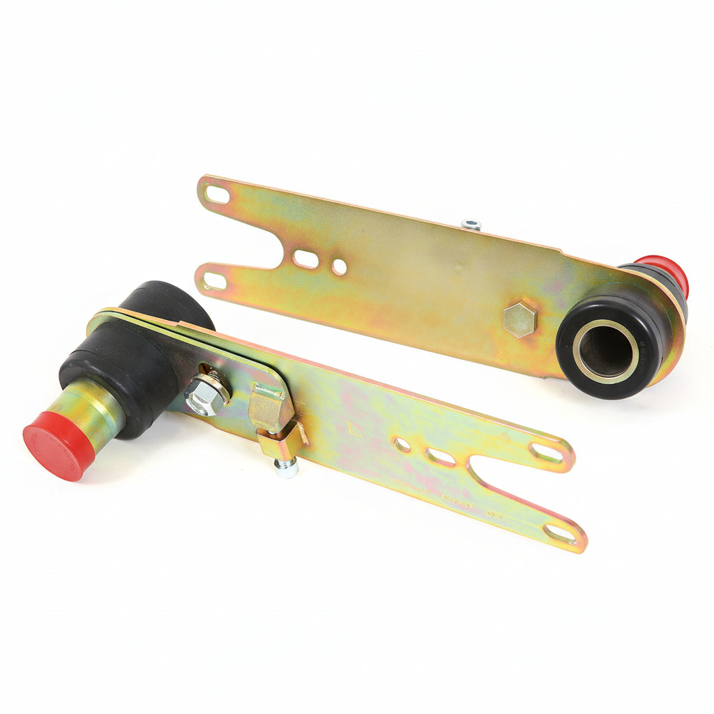 Rennline Verstellbare Federplatten hinten „EZ-Adjust“ (Paar) – HD-Buchsen – Porsche 911/930 (1987–1989) mit G50 (SKU S-08022)