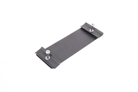 Rennline Heater Control Block-Off Plate / Heizungsregler-Delete Platte – Porsche 911/912/930 (1965–1989) – schwarz pulverbeschichtet, OEM-Look