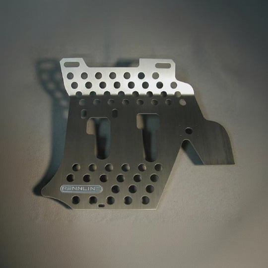 Rennline Aluminium-Fußbrett Fahrerseite – Porsche 911/912/930 Coupé (1974–1989) – Solid/Perforated, Silber eloxiert oder Schwarz pulverbeschichtet