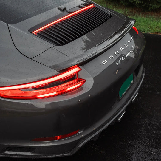 Rennline Carbon Mini Heckspoiler / Kicker Spoiler – Porsche 911 991.2 – Hochglanz Carbon