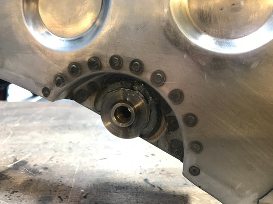 Porsche 356 Vor-A Motor / Getriebeträger komplett