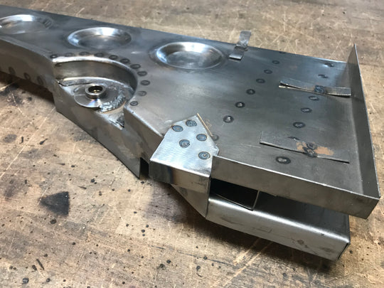 Porsche 356 Vor-A Motor / Getriebeträger komplett